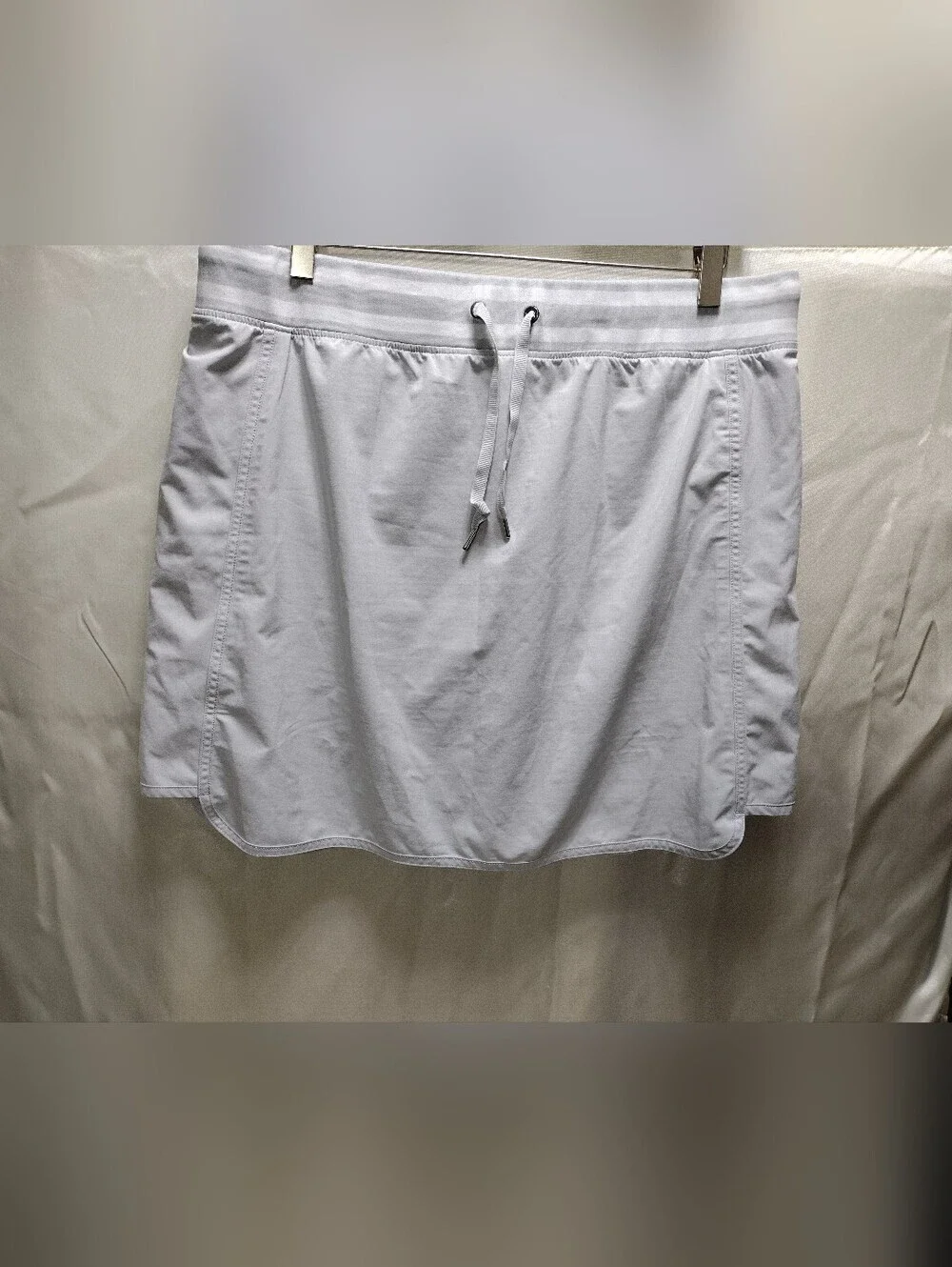 Athleta 14 Gray Sonara Skort Pull On Waistband Athletic Tennis Skirt Short